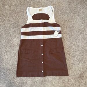 Women’s Size Small Free People St Tropez Tunic Top Dress Brown